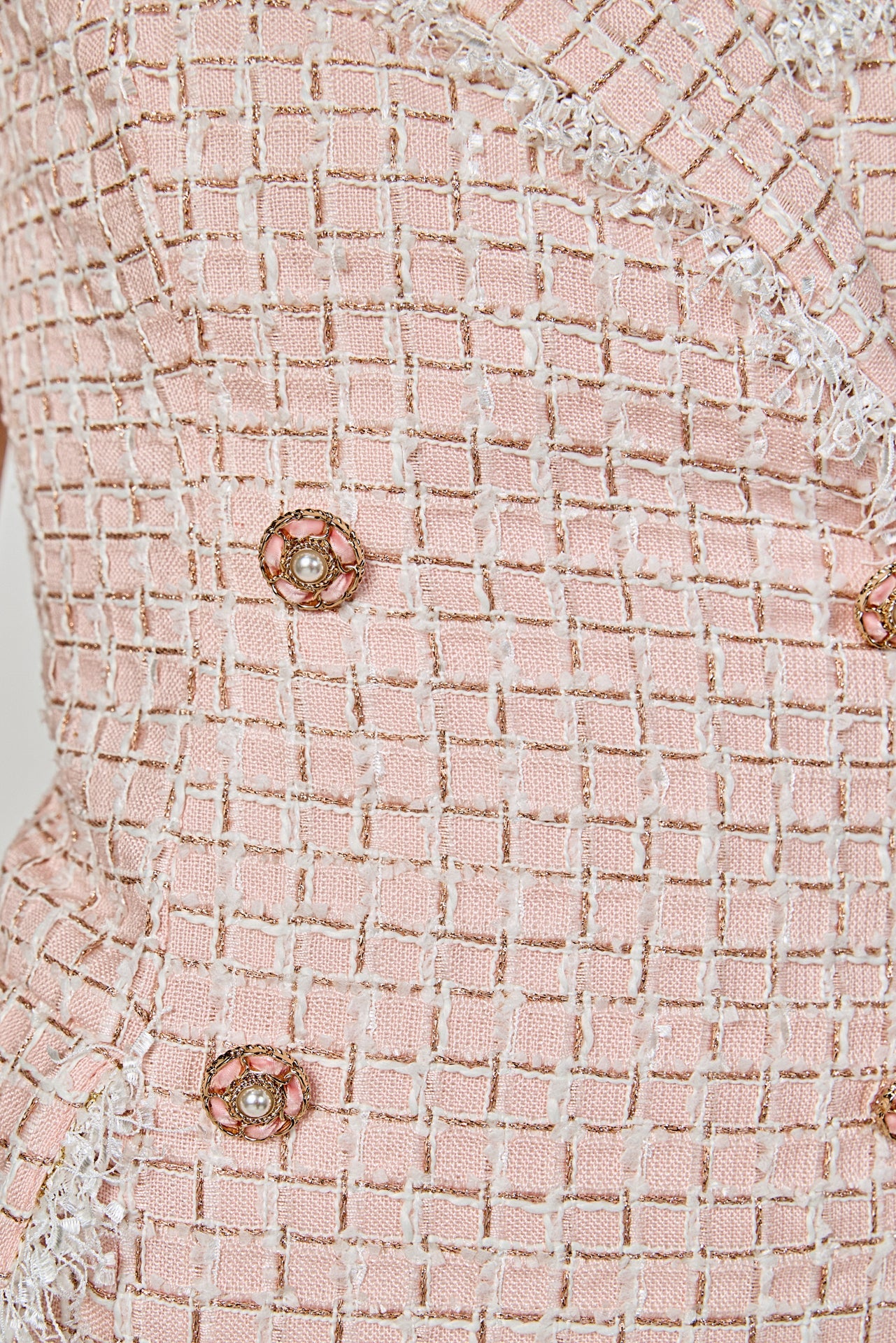 ENDLESS ROSE - Premium Check Tweed Mini Dress - DRESSES available at Objectrare