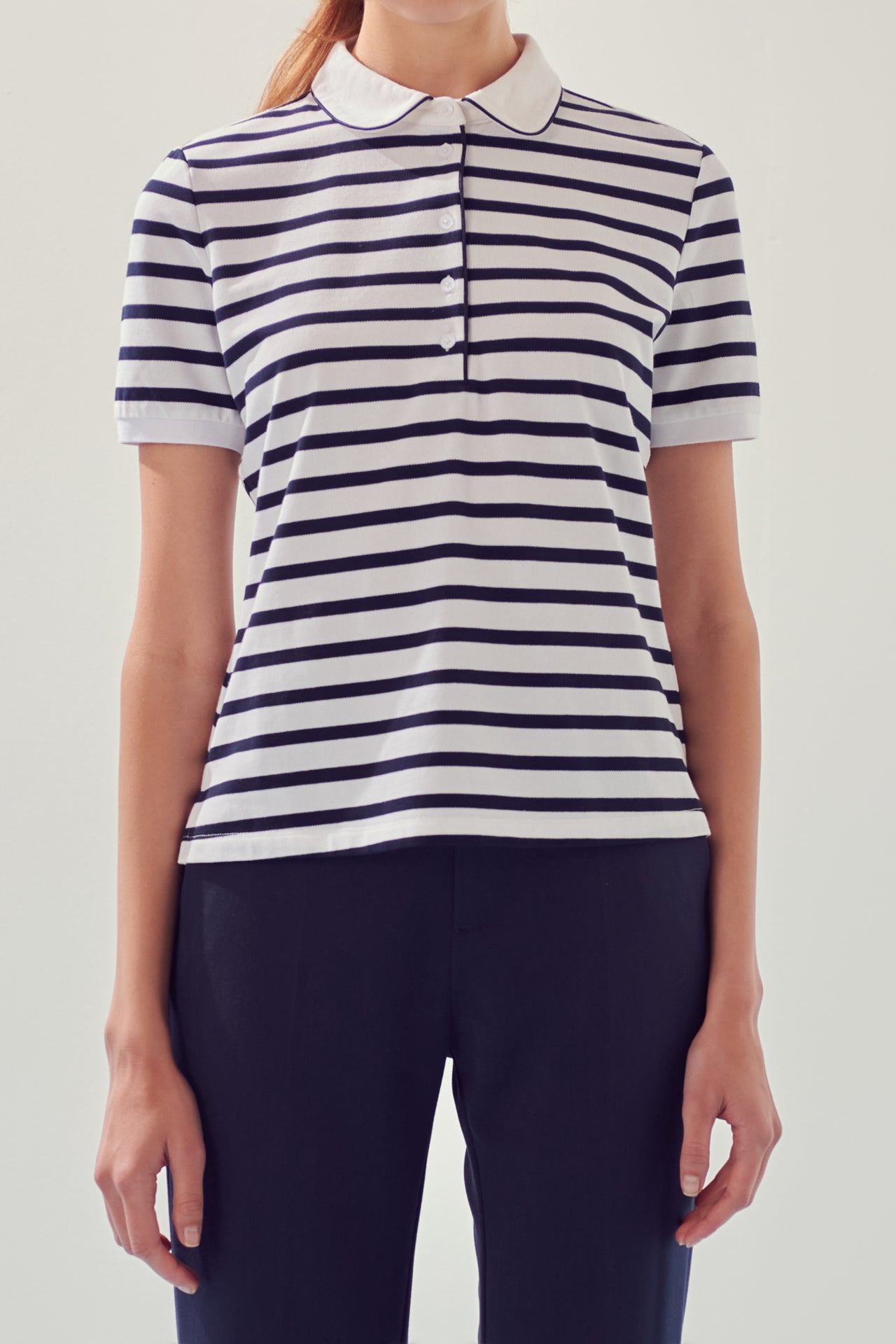 ENGLISH FACTORY - Sportswear Knit Polo Shirt - TOPS available at Objectrare