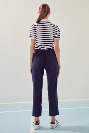 ENGLISH FACTORY - Sportswear Knit Polo Shirt - TOPS available at Objectrare