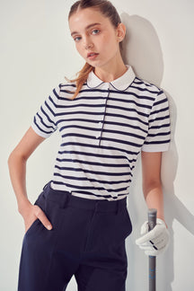 ENGLISH FACTORY - Sportswear Knit Polo Shirt - TOPS available at Objectrare