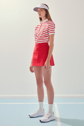 ENGLISH FACTORY - Sportswear Knit Polo Shirt - TOPS available at Objectrare
