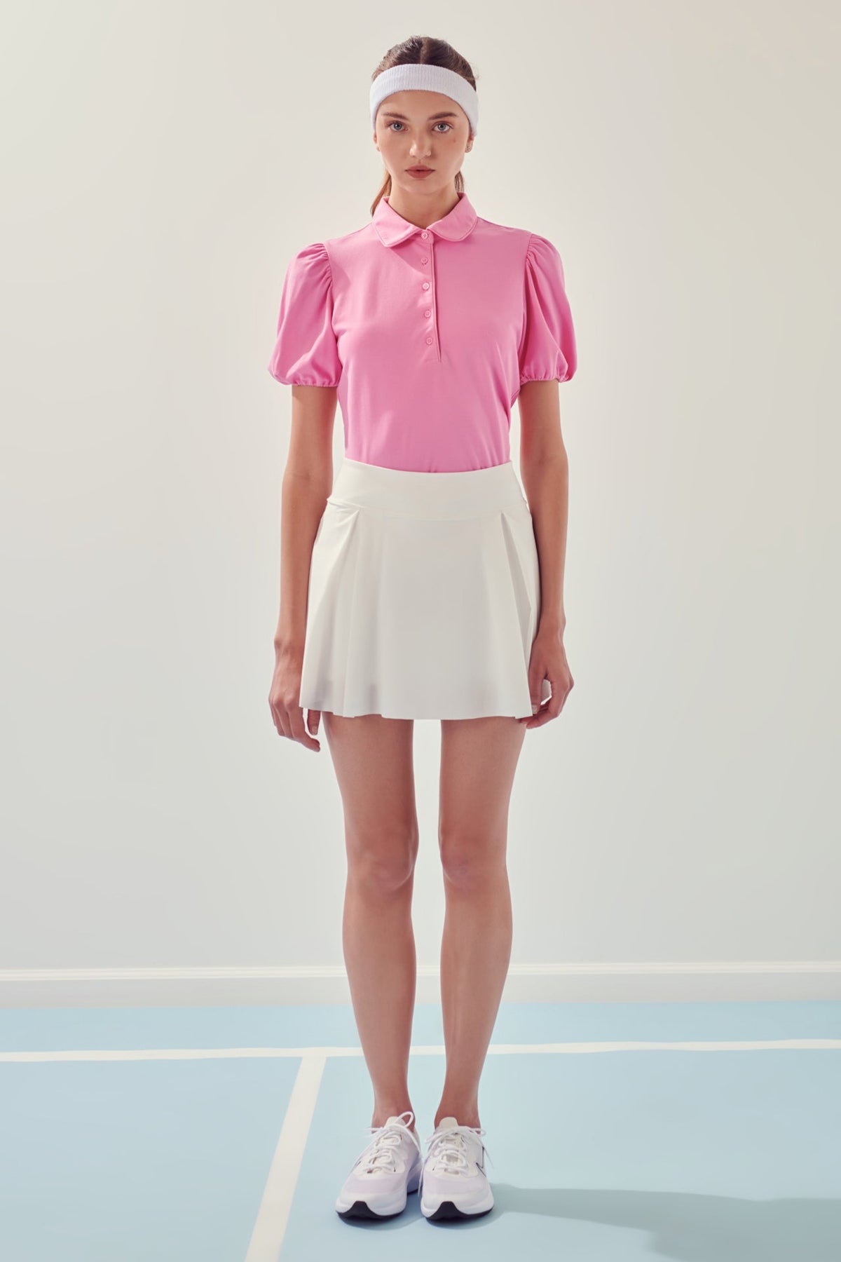 ENGLISH FACTORY - Puff Sleeve Jersey Top - TOPS available at Objectrare
