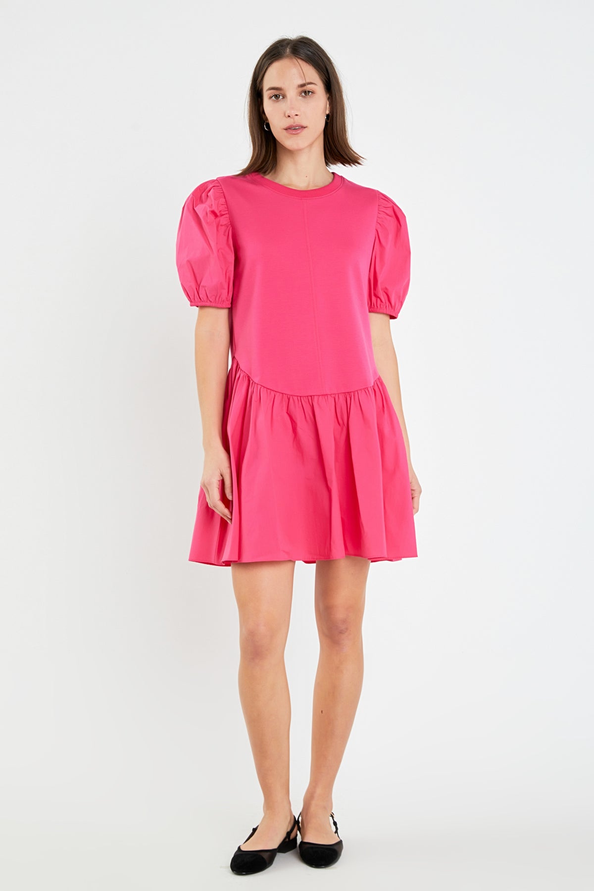 ENGLISH FACTORY - Puff Sleeve Mini Dress - DRESSES available at Objectrare