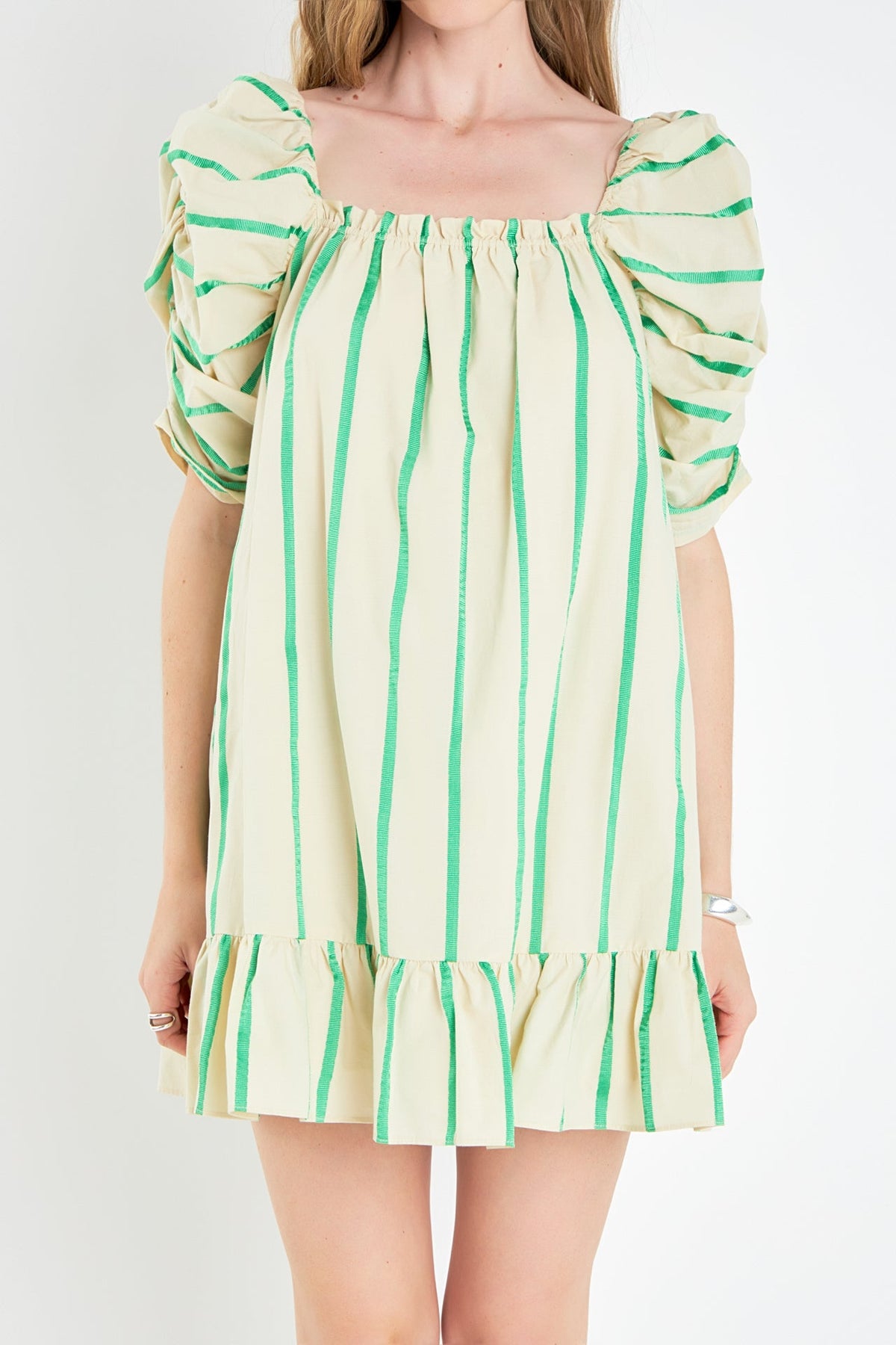 ENGLISH FACTORY - Stripe Babydoll Dress - DRESSES available at Objectrare