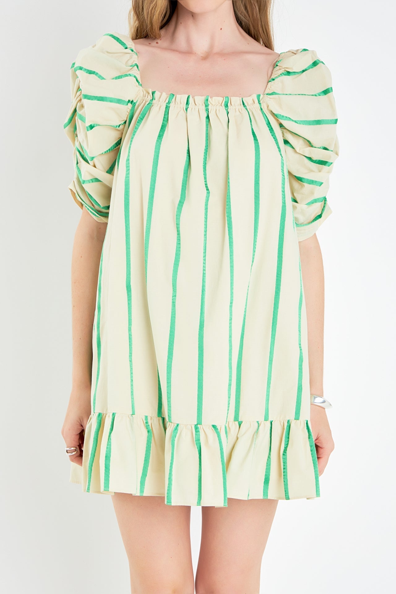 ENGLISH FACTORY - Stripe Babydoll Dress - DRESSES available at Objectrare