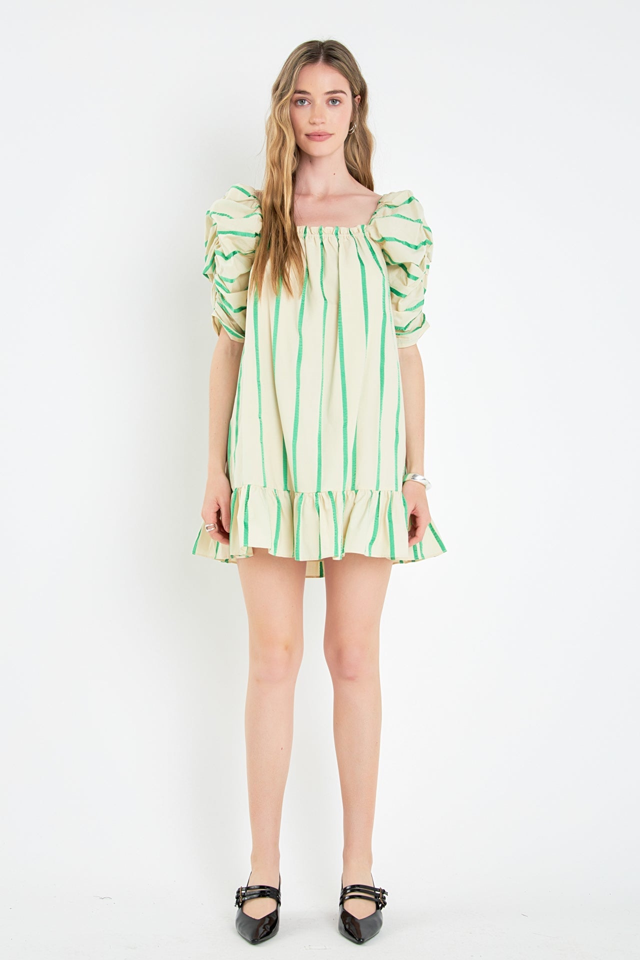 ENGLISH FACTORY - Stripe Babydoll Dress - DRESSES available at Objectrare
