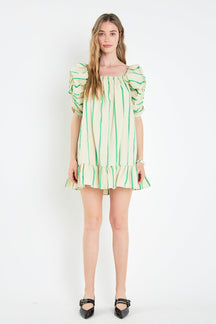 ENGLISH FACTORY - Stripe Babydoll Dress - DRESSES available at Objectrare
