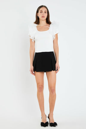 ENGLISH FACTORY - Contrast Organza Top - TOPS available at Objectrare