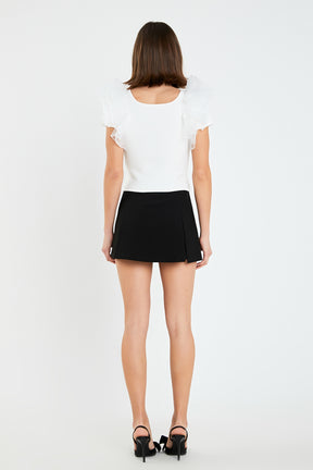 ENGLISH FACTORY - Contrast Organza Top - TOPS available at Objectrare
