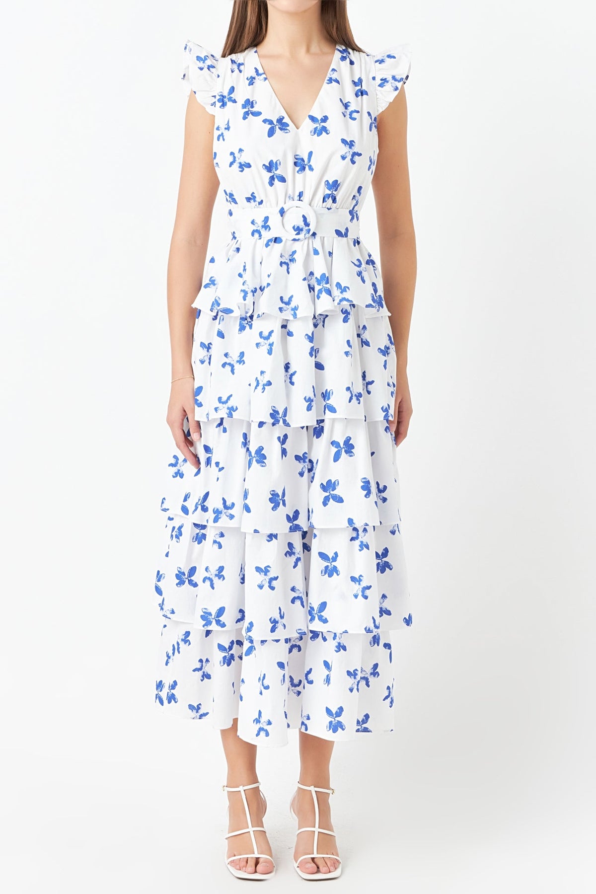 ENDLESS ROSE - Floral Layered Long Dress - DRESSES available at Objectrare