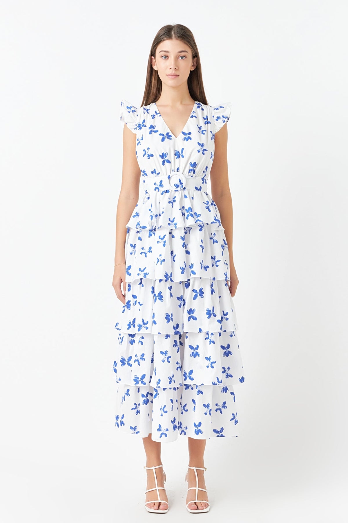ENDLESS ROSE - Floral Layered Long Dress - DRESSES available at Objectrare