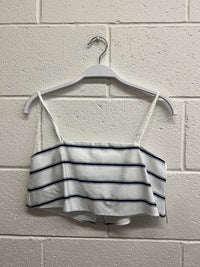Stripe Cropped Tank Top