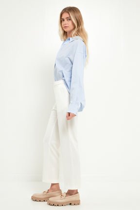 ENGLISH FACTORY - Stretched Ankle Pants - PANTS available at Objectrare