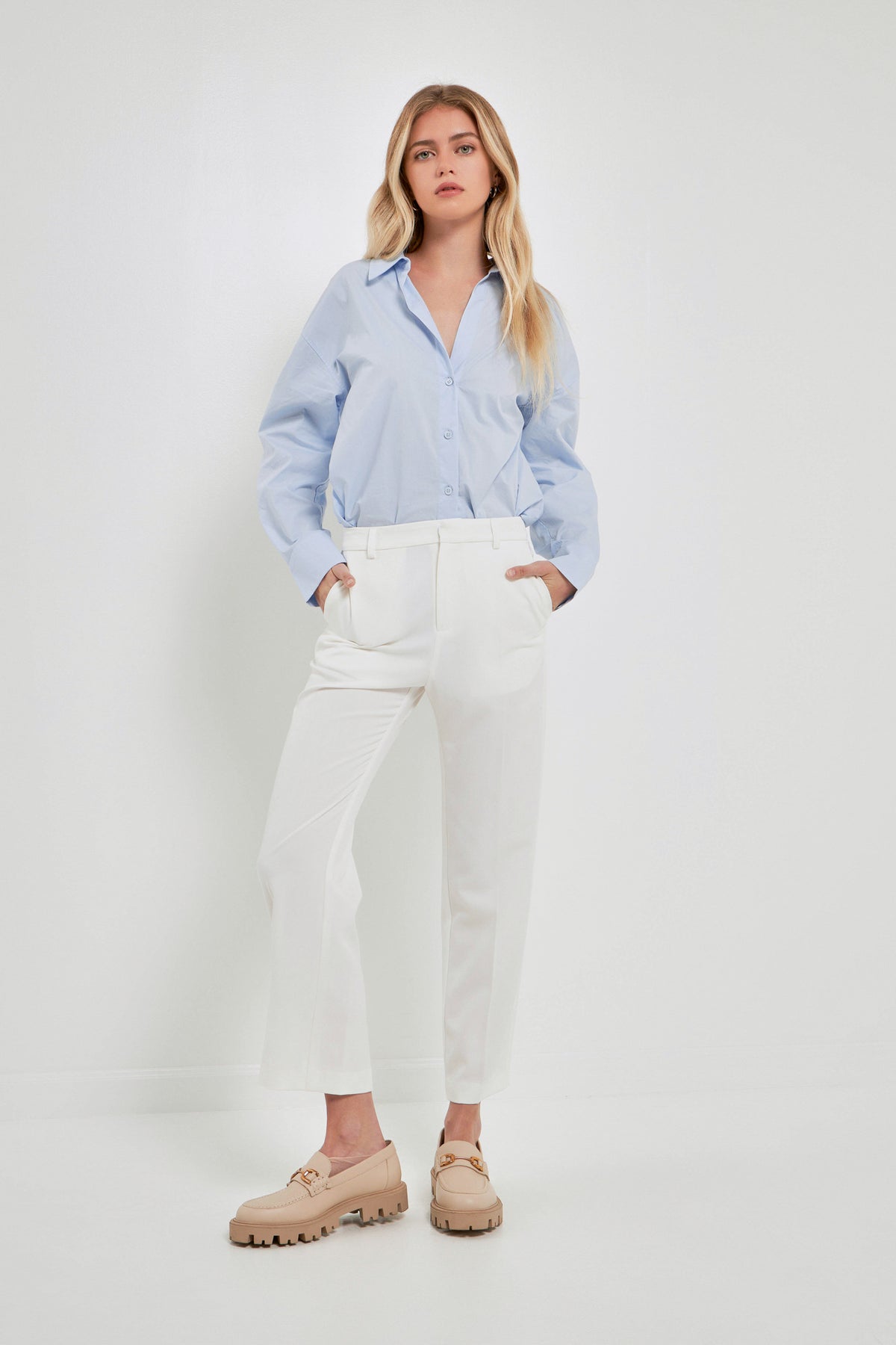 Stretched Ankle Pants