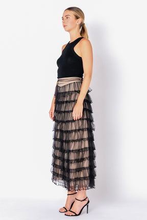 FREE THE ROSES - Free The Roses - Layered Tulle Midi Skirt - SKIRTS available at Objectrare