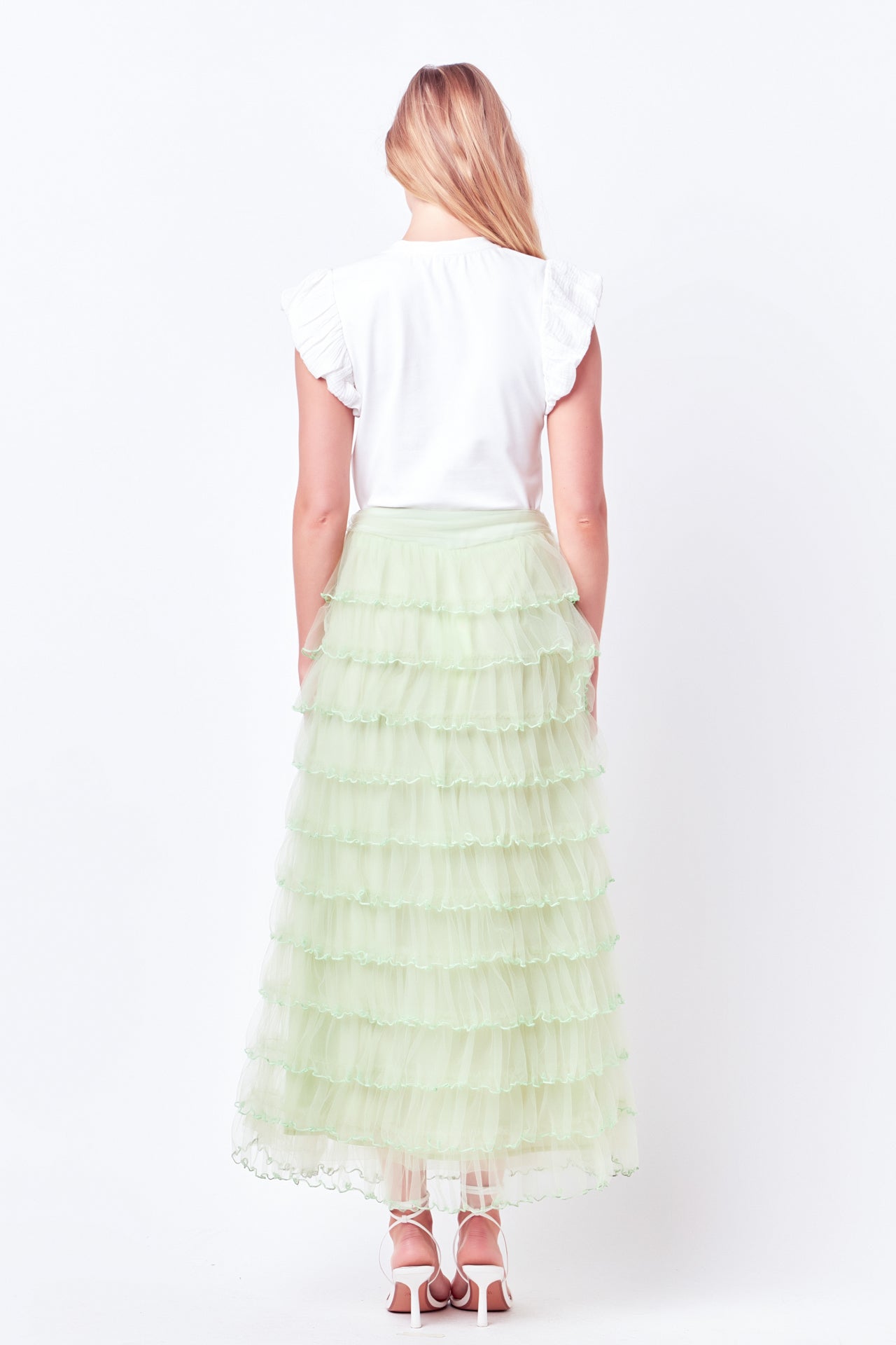 ENDLESS ROSE - Layered Tulle Midi Skirt - SKIRTS available at Objectrare