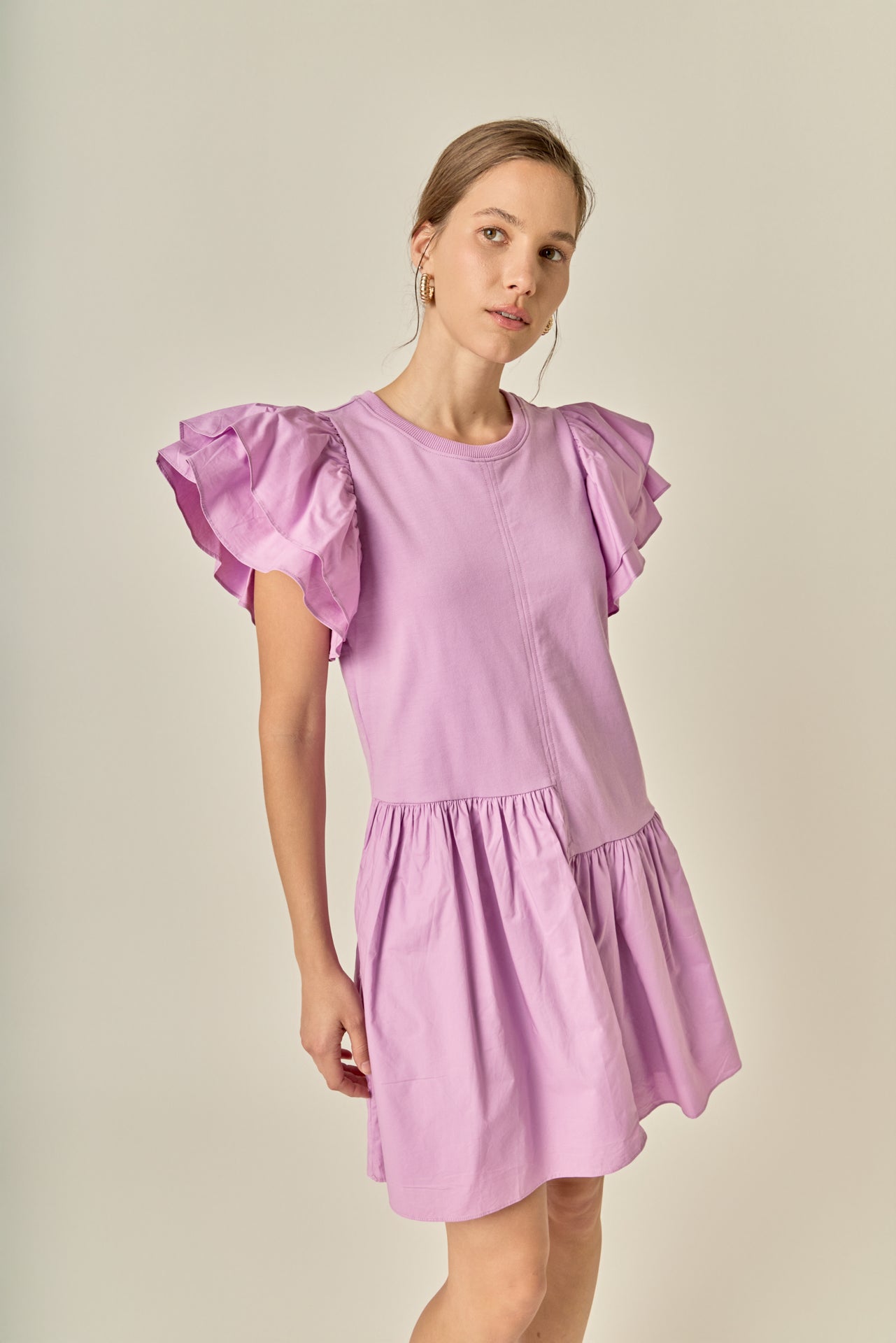 ENGLISH FACTORY - Layered Ruffles Mini Dress - DRESSES available at Objectrare