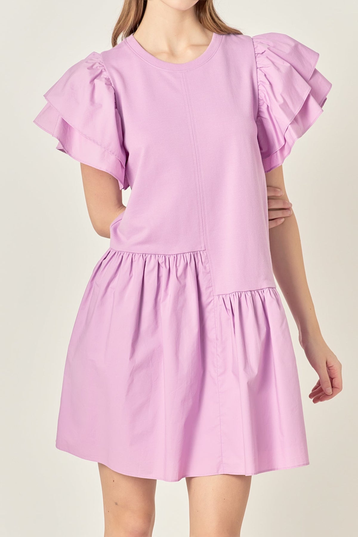 ENGLISH FACTORY - Layered Ruffles Mini Dress - DRESSES available at Objectrare