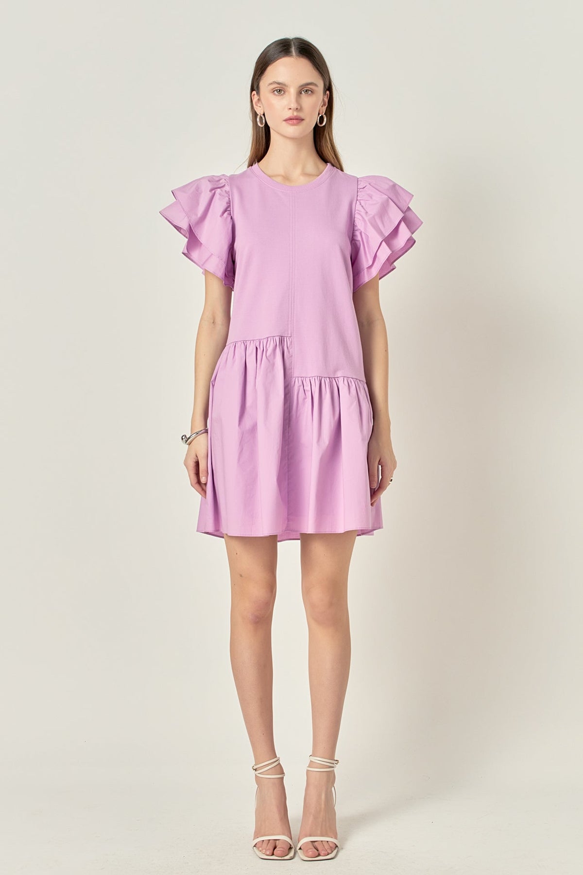 ENGLISH FACTORY - Layered Ruffles Mini Dress - DRESSES available at Objectrare