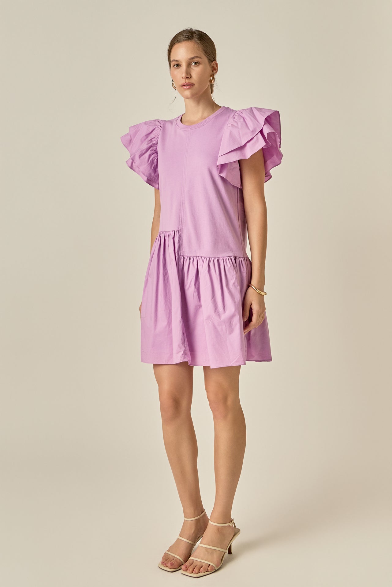 ENGLISH FACTORY - Layered Ruffles Mini Dress - DRESSES available at Objectrare