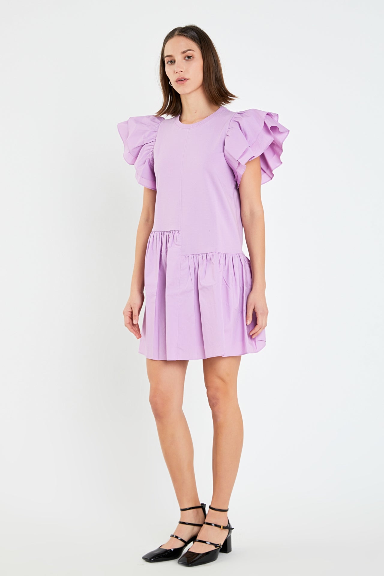 ENGLISH FACTORY - English Factory - Layered Ruffles Mini Dress - DRESSES available at Objectrare