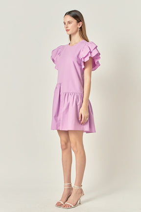 ENGLISH FACTORY - Layered Ruffles Mini Dress - DRESSES available at Objectrare
