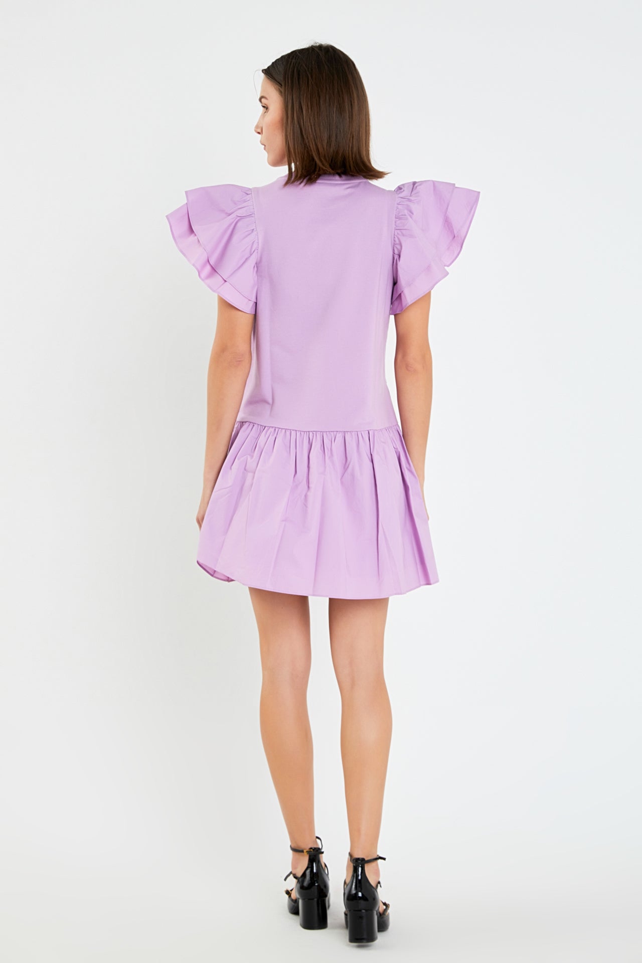 ENGLISH FACTORY - English Factory - Layered Ruffles Mini Dress - DRESSES available at Objectrare