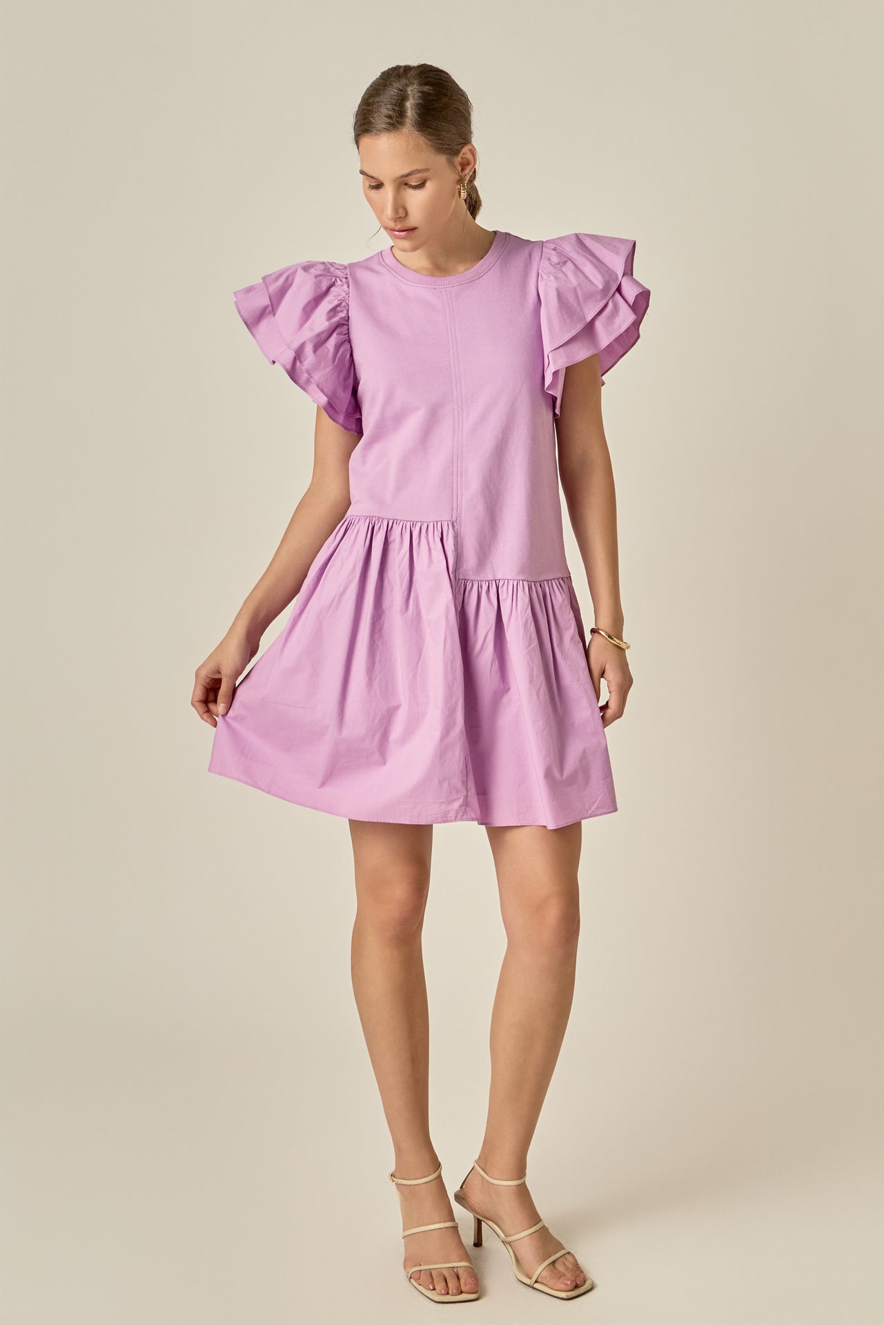 ENGLISH FACTORY - Layered Ruffles Mini Dress - DRESSES available at Objectrare