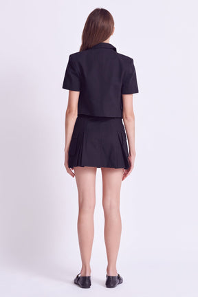 ENGLISH FACTORY - Flap Pocket Mini Cargo Skort - SKORTS available at Objectrare