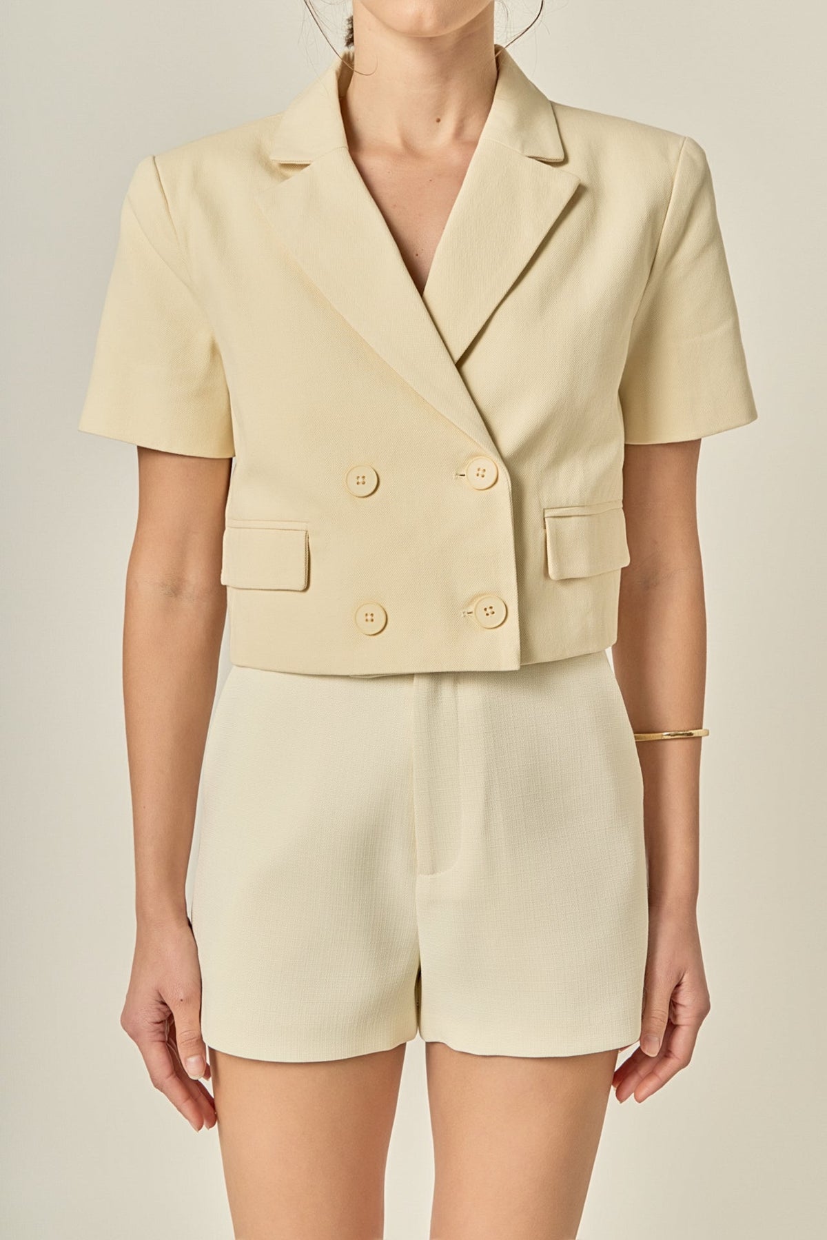 ENGLISH FACTORY - Short Sleeve Blazer - BLAZERS available at Objectrare