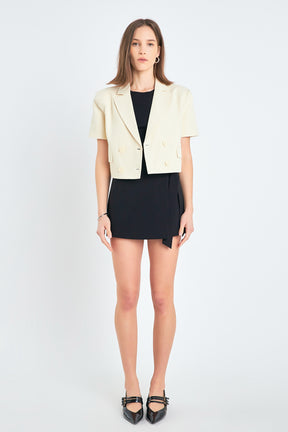 ENGLISH FACTORY - English Factory - Short Sleeve Blazer - BLAZERS available at Objectrare