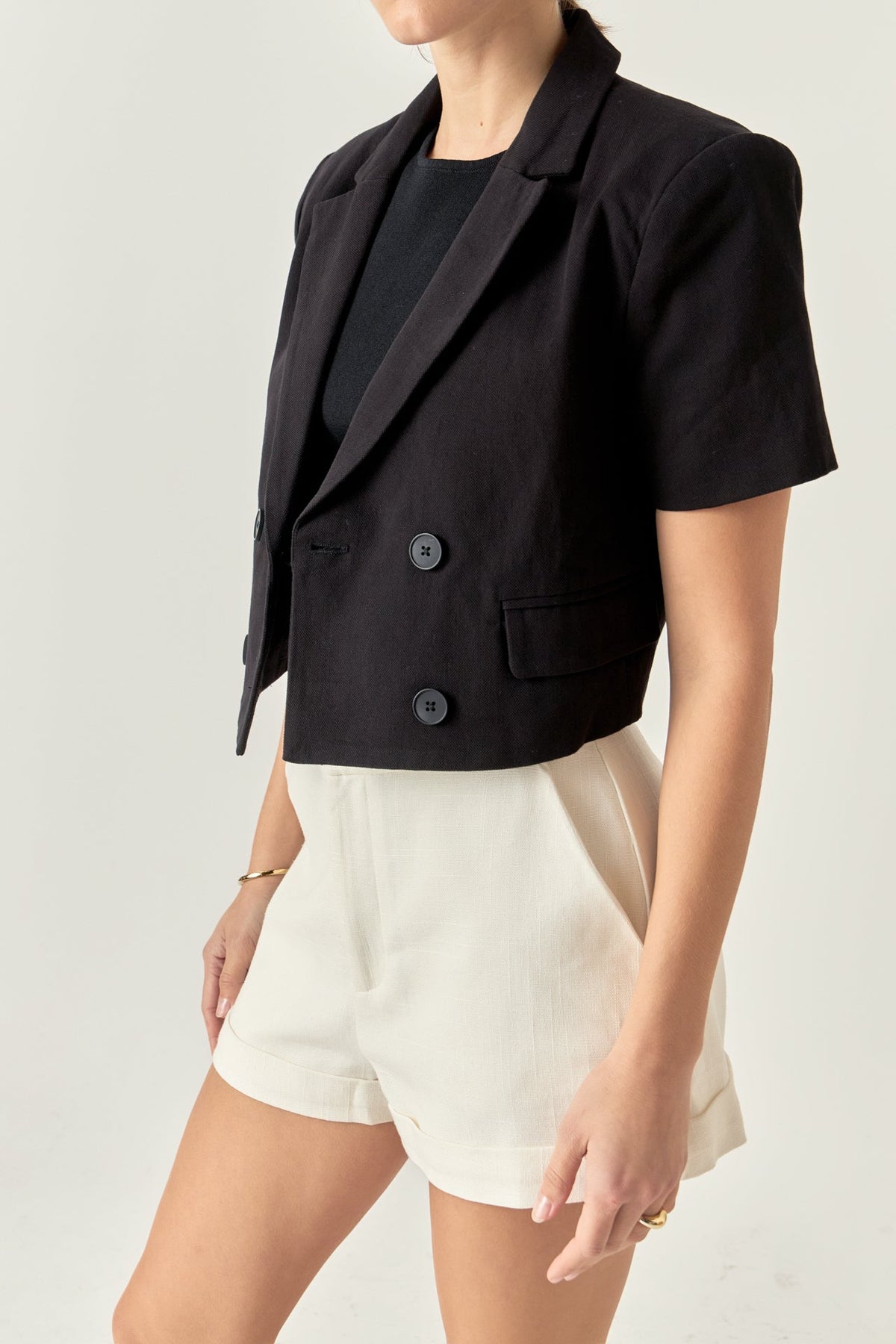 ENGLISH FACTORY - Short Sleeve Blazer - BLAZERS available at Objectrare