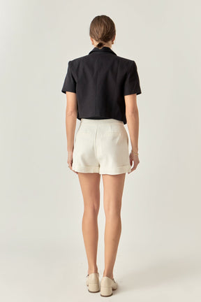 ENGLISH FACTORY - Short Sleeve Blazer - BLAZERS available at Objectrare