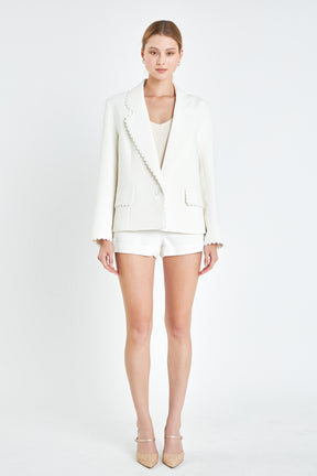 ENGLISH FACTORY - Rickrack Edge Blazer - BLAZERS available at Objectrare