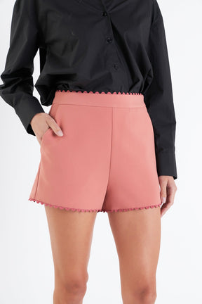 ENGLISH FACTORY - Rickrack Edge Short - SHORTS available at Objectrare