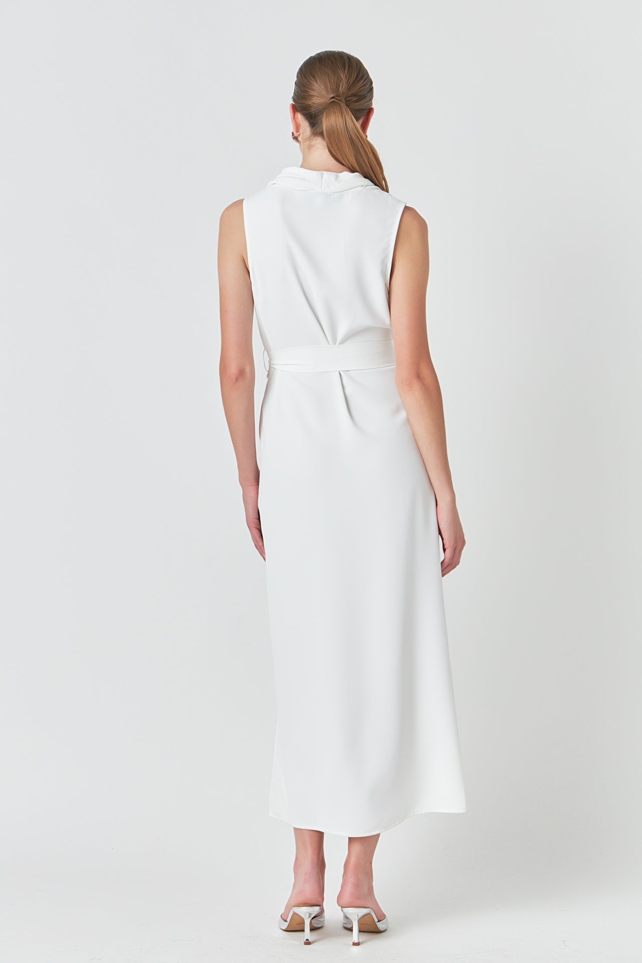 ENDLESS ROSE - Flowy Neckline Long Dress - DRESSES available at Objectrare
