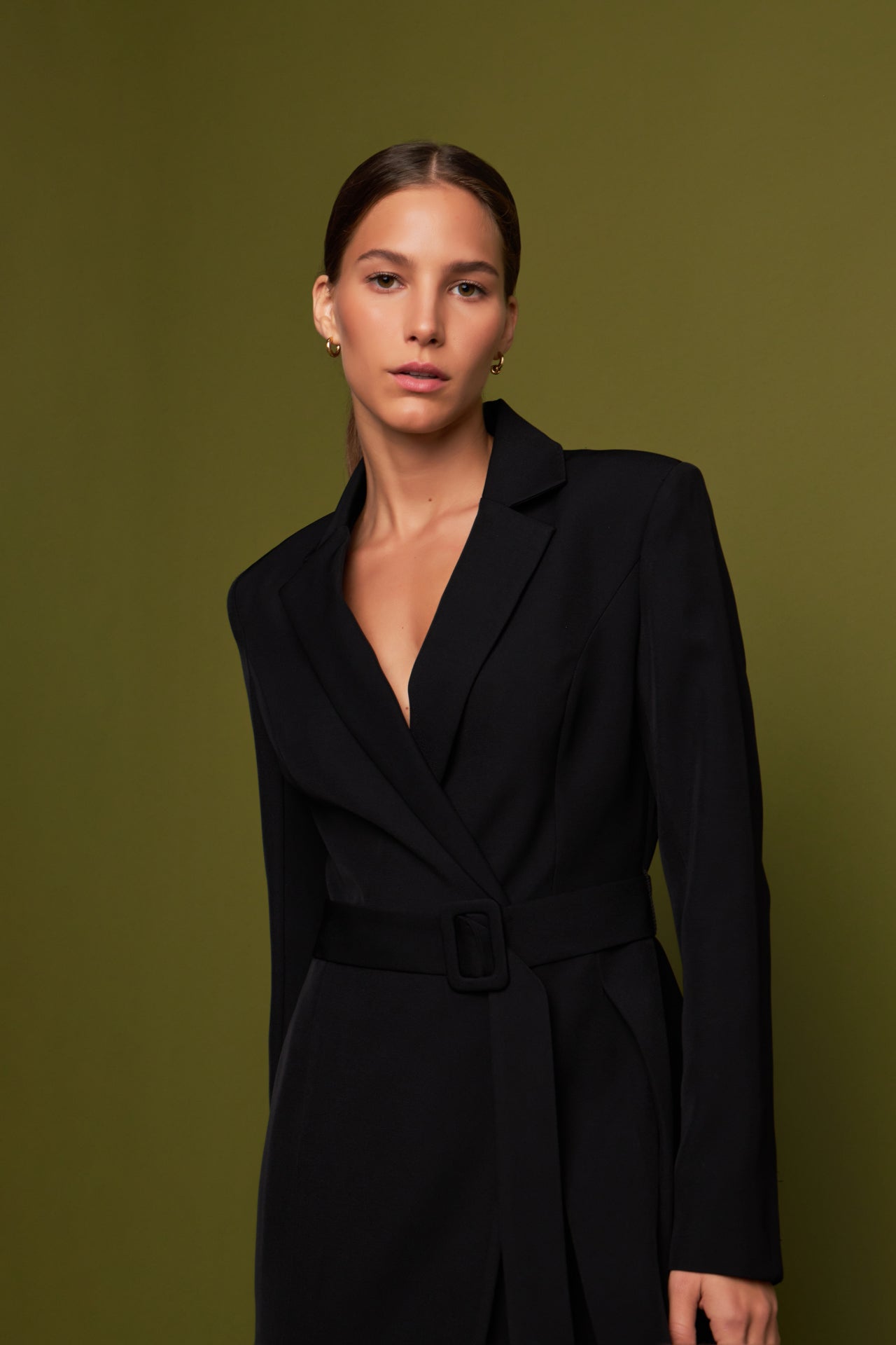 ENGLISH FACTORY - Back Pleated Blazer Romper - ROMPERS available at Objectrare