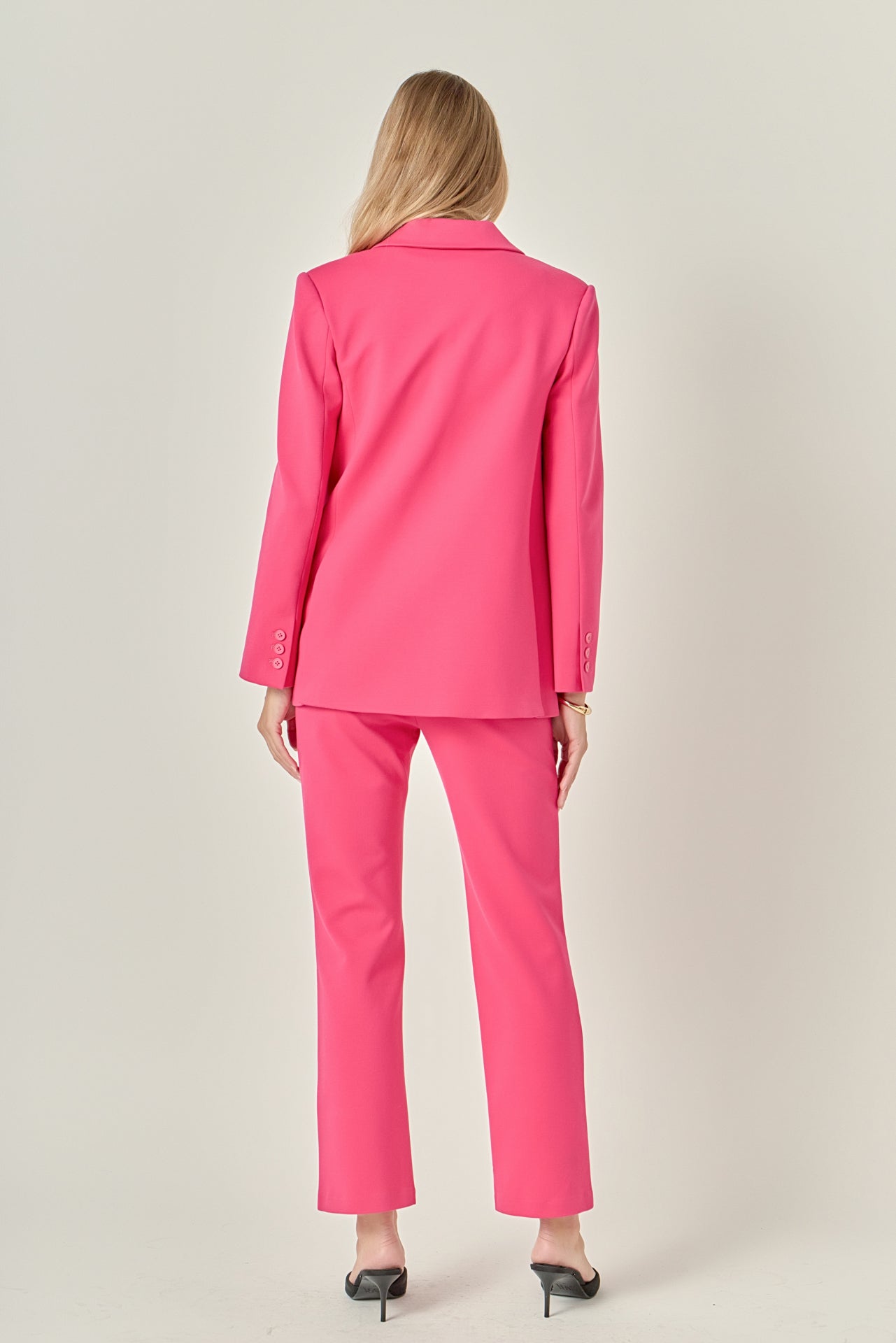 ENGLISH FACTORY - Double-breasted Knit Blazer - BLAZERS available at Objectrare