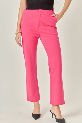 ENGLISH FACTORY - High-waist Knit Pants - PANTS available at Objectrare