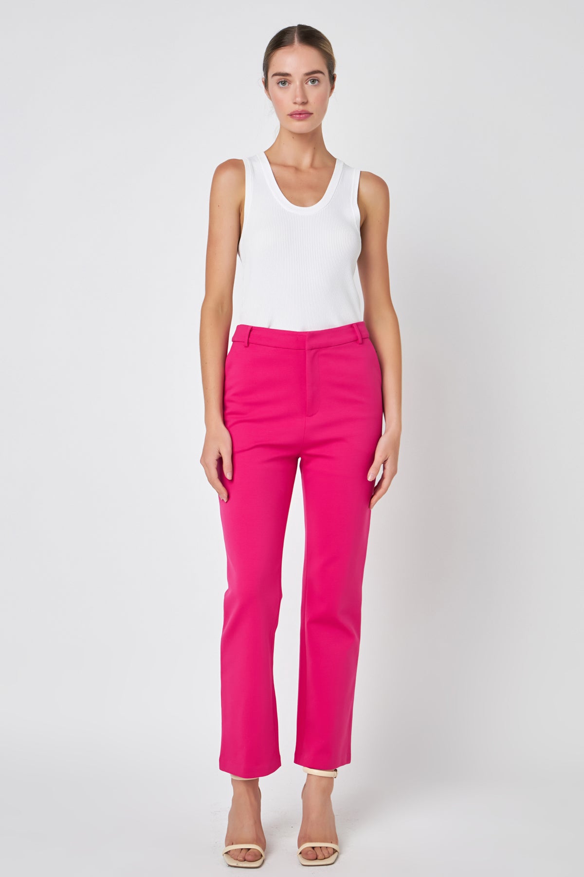 ENGLISH FACTORY - High-waist Knit Pants - PANTS available at Objectrare