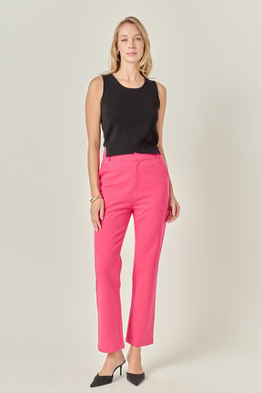 ENGLISH FACTORY - High-waist Knit Pants - PANTS available at Objectrare