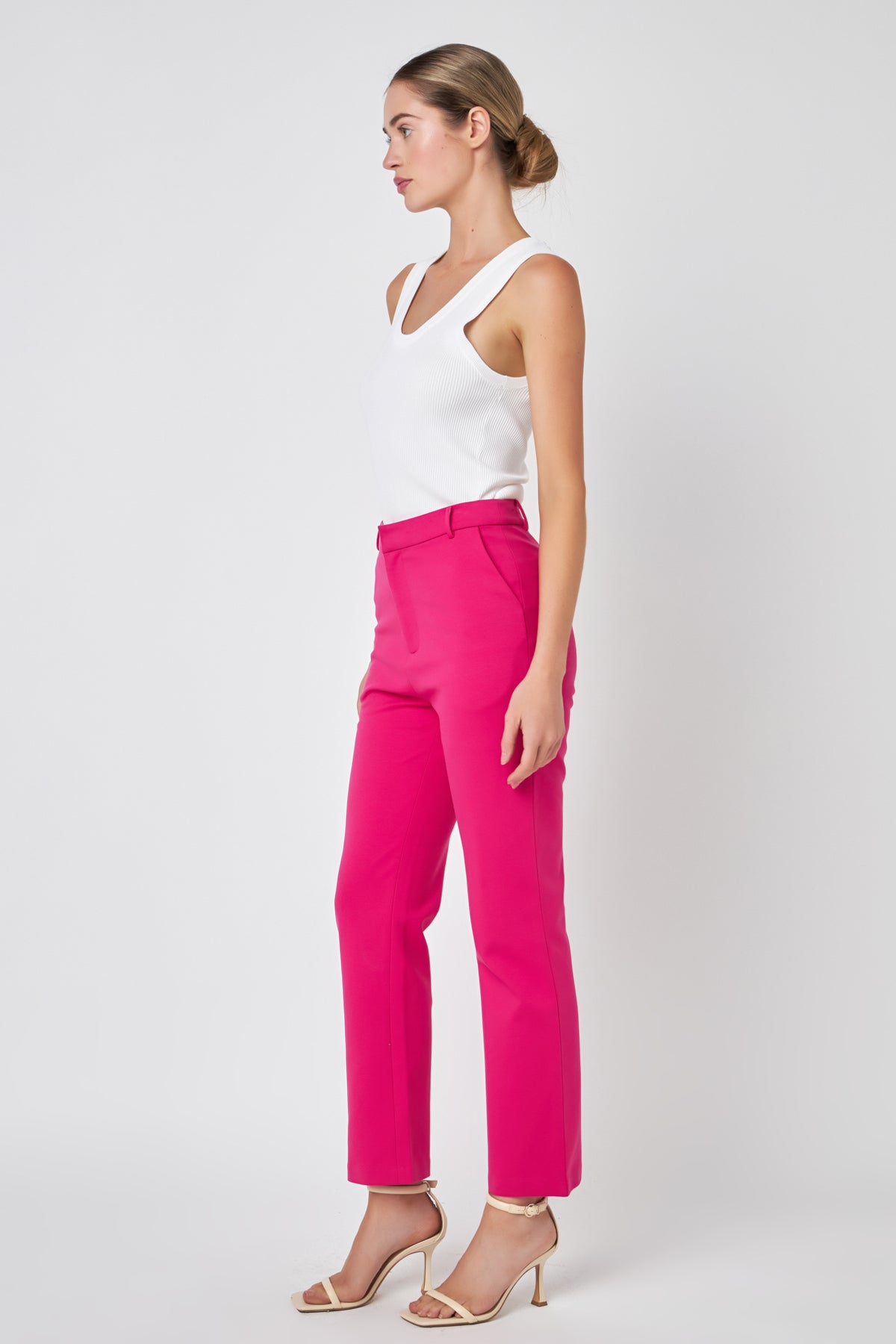 ENGLISH FACTORY - High-waist Knit Pants - PANTS available at Objectrare