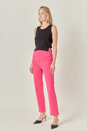 ENGLISH FACTORY - High-waist Knit Pants - PANTS available at Objectrare