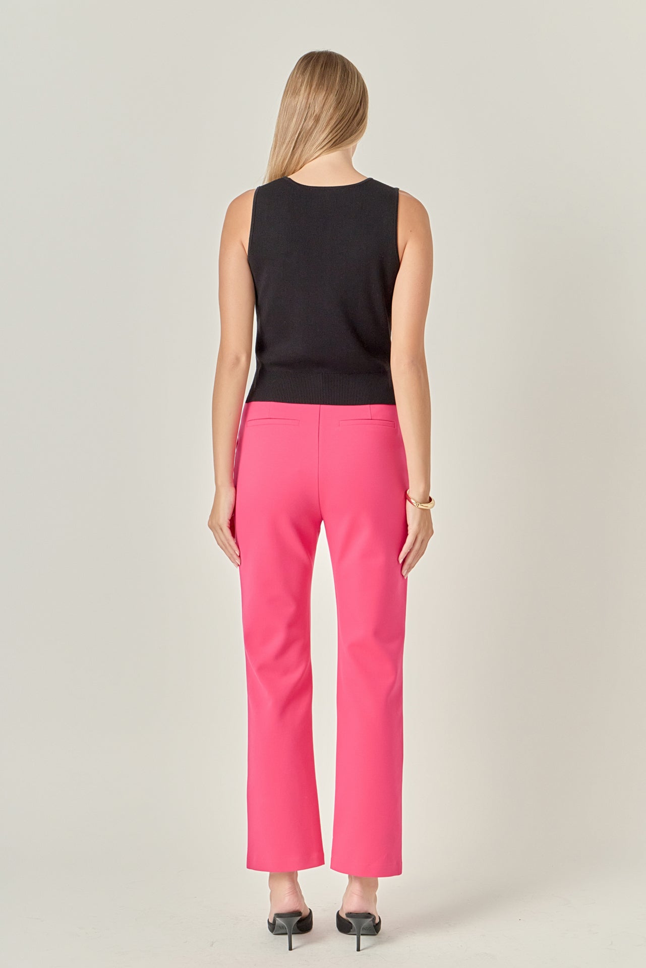 ENGLISH FACTORY - High-waist Knit Pants - PANTS available at Objectrare