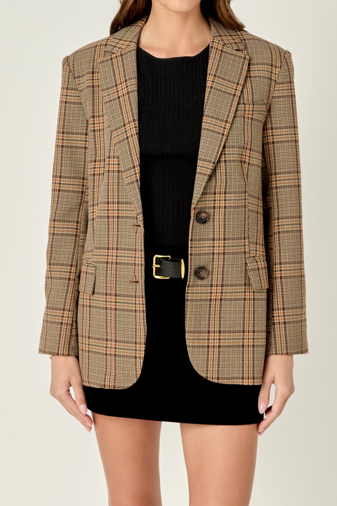 ENGLISH FACTORY - English Factory - Oversized Check Blazer - BLAZERS available at Objectrare