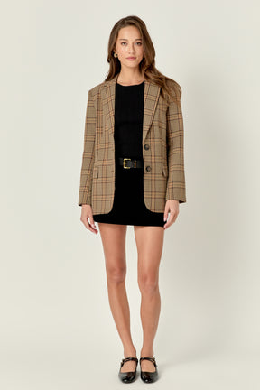 ENGLISH FACTORY - English Factory - Oversized Check Blazer - BLAZERS available at Objectrare