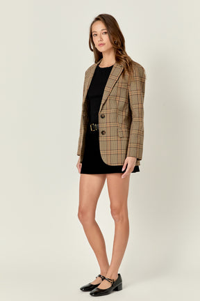 ENGLISH FACTORY - English Factory - Oversized Check Blazer - BLAZERS available at Objectrare