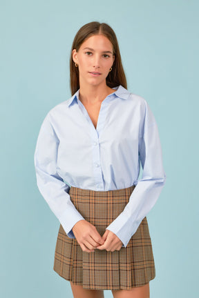 Box Pleated Check Skort