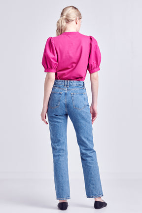 ENGLISH FACTORY - Mixed Media Top - TOPS available at Objectrare