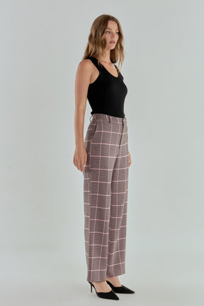 ENDLESS ROSE - Houndstooth Women Pants - PANTS available at Objectrare